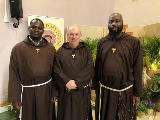 Our new Provincial Minister - Brother Seán Kelly (Centre) with Brother Abel (Left) and Brother Augustine from the Custody of Zambia. 
